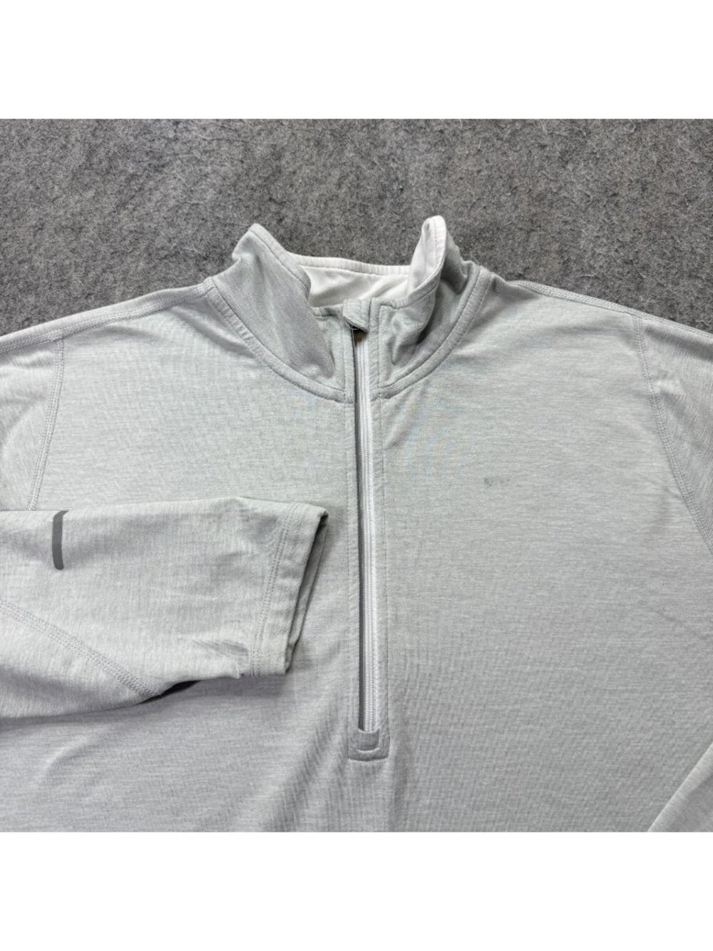 Nike Element 1/4 Zip Running Pullover Long Sleeve Shirt Women L Gray 481320